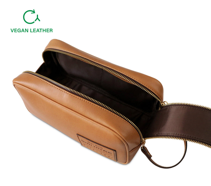 MARLOW DOPP KIT - APPLE LEATHER