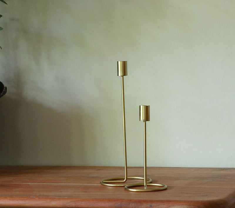 PODIUM CANDLE STAND S/2