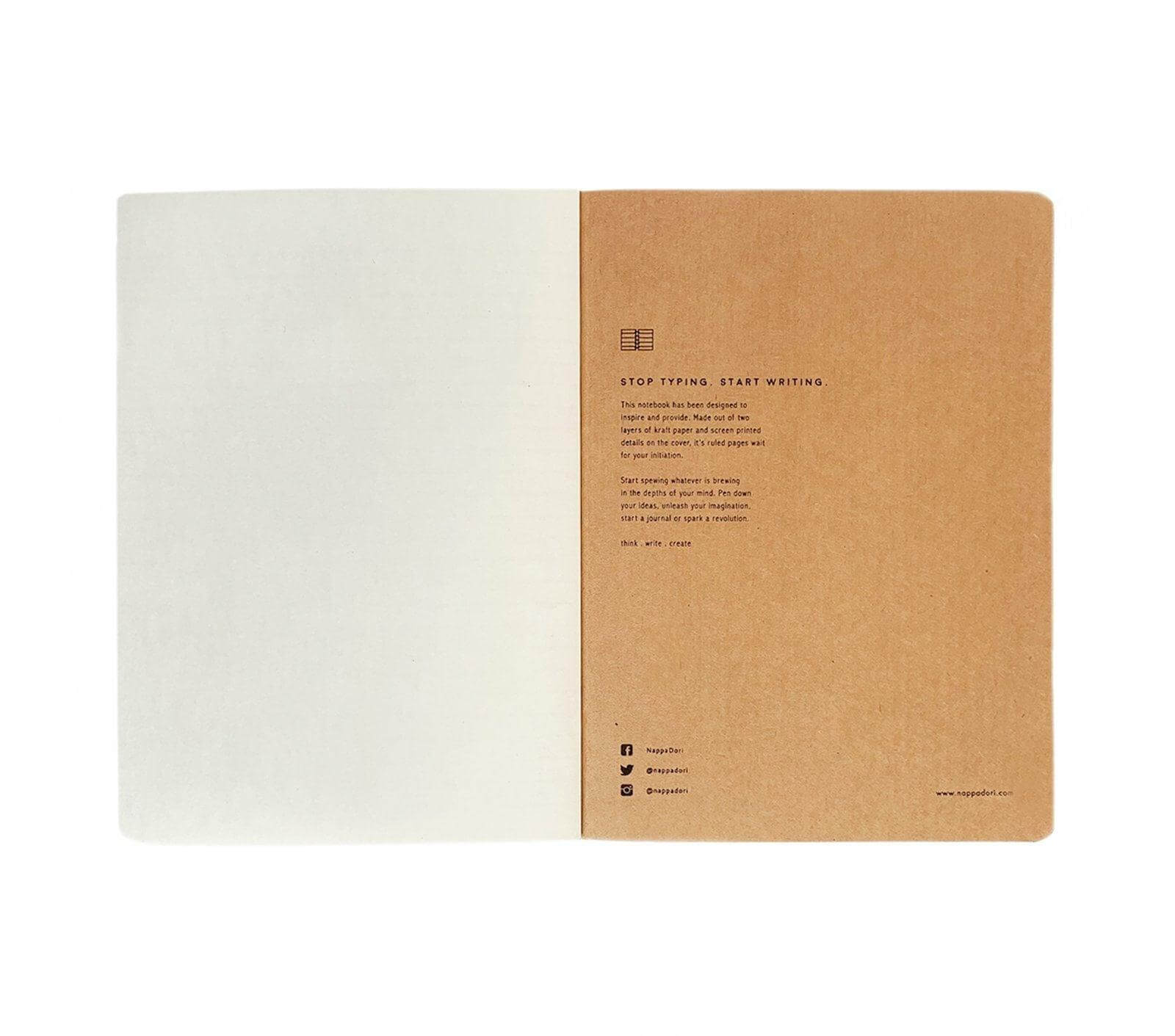 Log Note Ruled Buy Classic Logbook Online | Plain and Ruled Notebook – NAPPA DORI