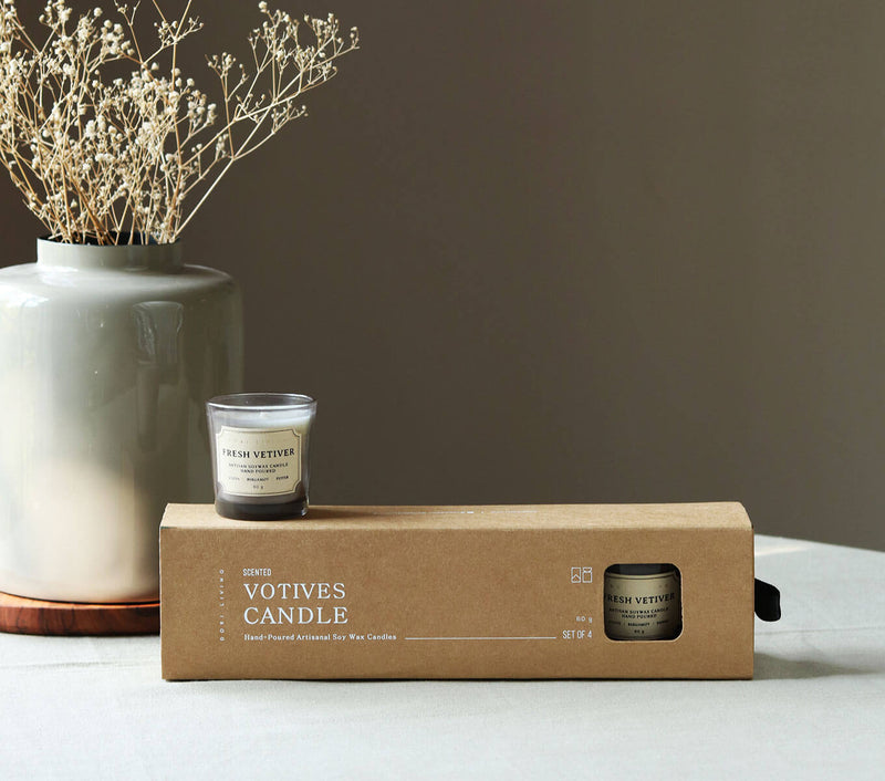 GLASS CANDLE - FRESH VETIVER