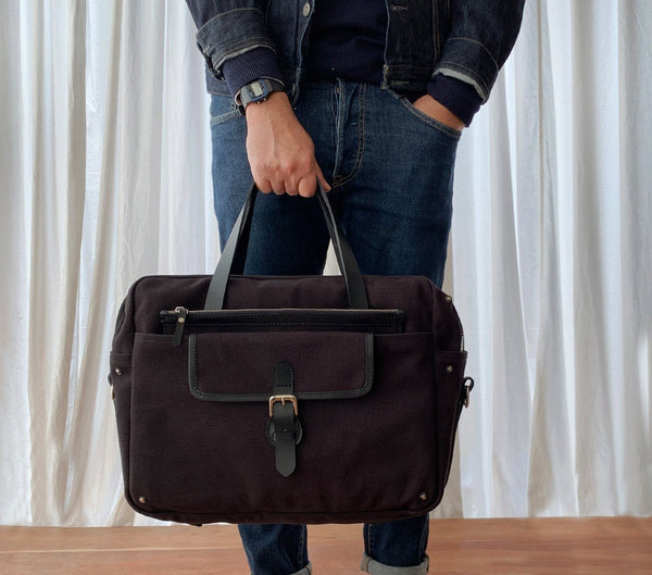 leather laptop messenger bag